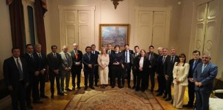 Sáenz participó de la reunión con Milei