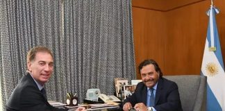 Saenz felicitó a Santilli