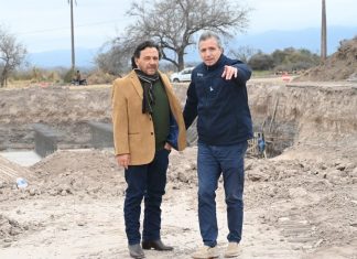 Comenzó la construcción del canal pluvial de la Autopista del Valle de Lerma