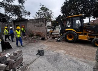 Espacios Públicos de la Municipalidad levantó una estructura y se recuperó un espacio