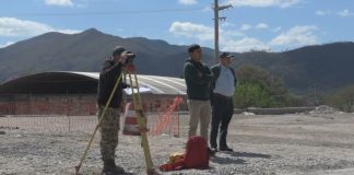 Prueba de carga del puente Vaqueros antes de su habilitación